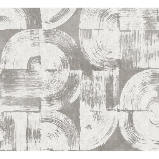 Katie Hunt Dove Gray Brushstrokes Wall Mural